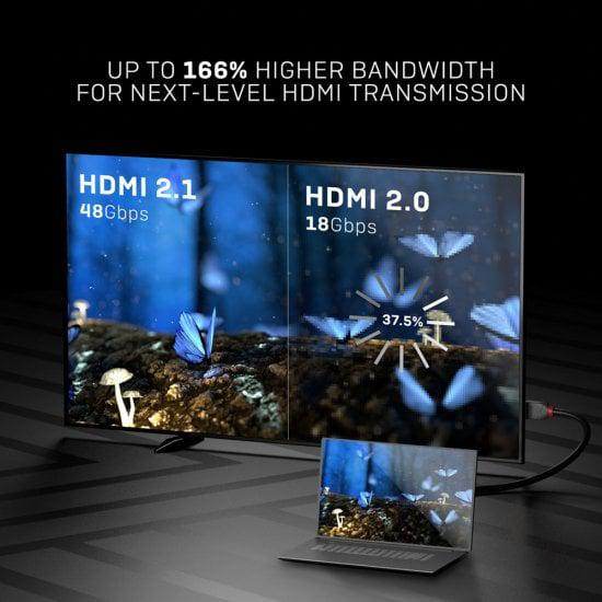Cablu Lindy Ultra High Speed HDMI Cable, Anthra Line, HDMI, 2m, Negru [7]