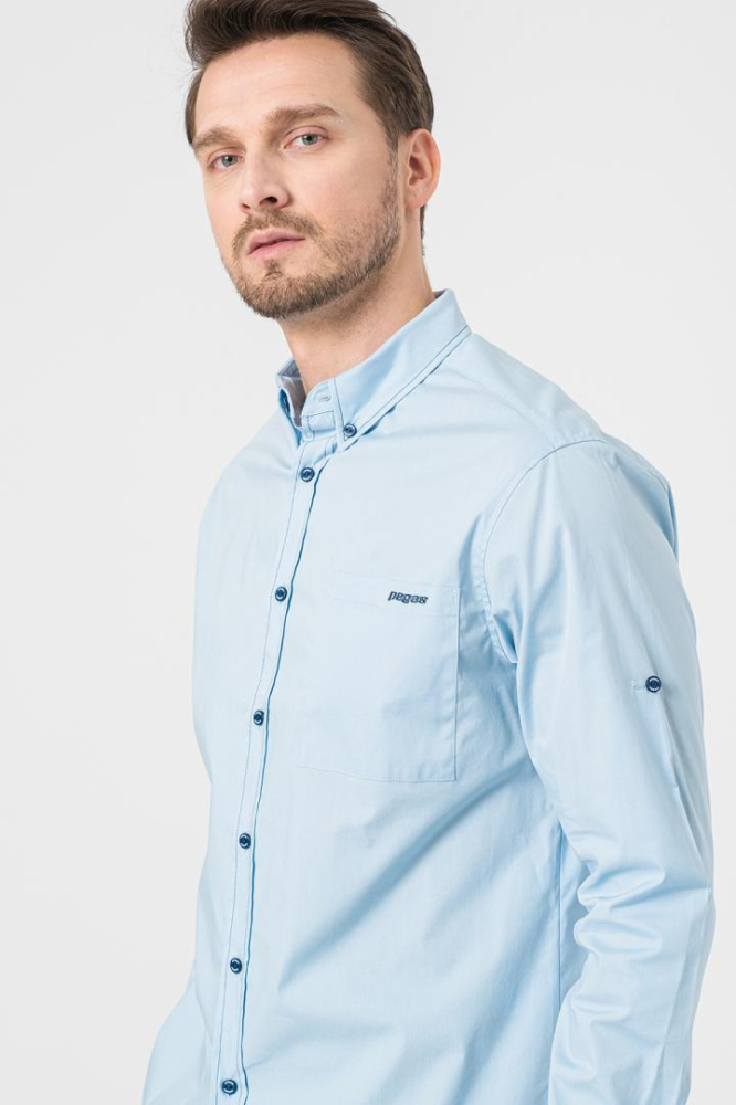 CAMASA CASUAL BARBATI LIGHT BLUE M [5]