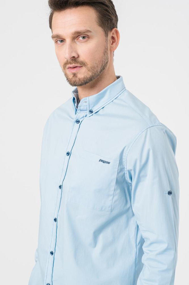 CAMASA CASUAL BARBATI LIGHT BLUE M [4]