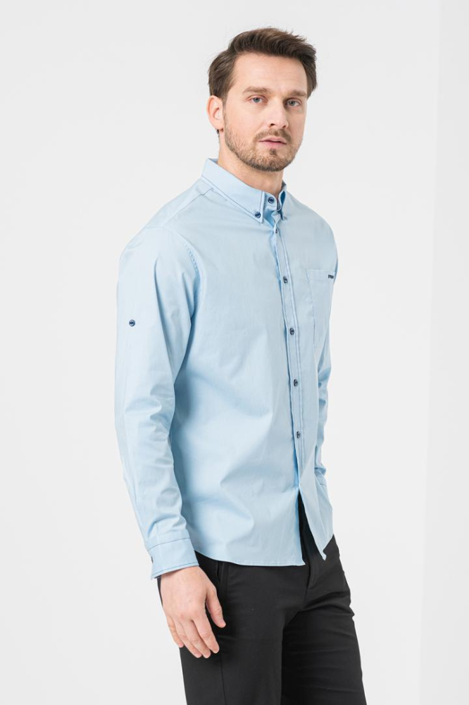 CAMASA CASUAL BARBATI LIGHT BLUE XL [2]