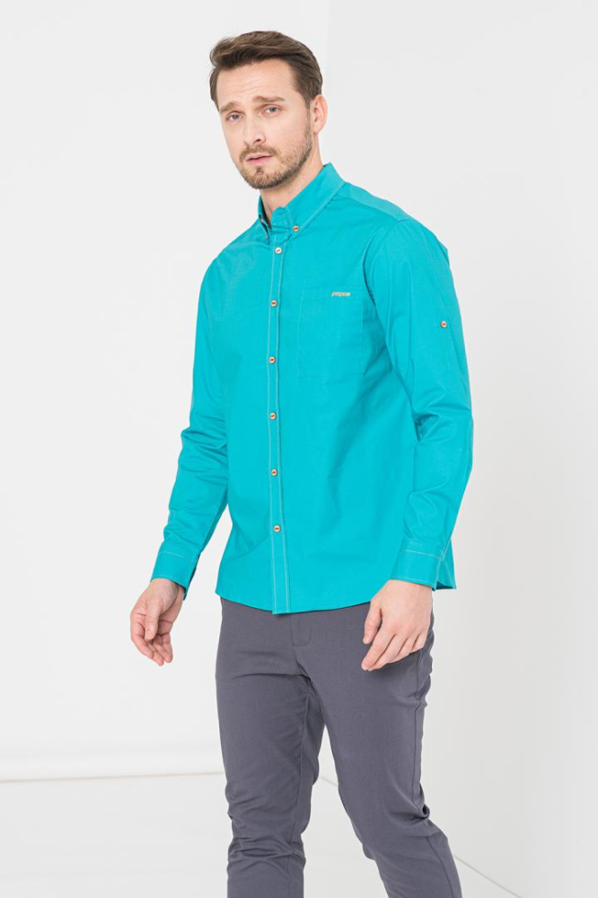 CAMASA CASUAL BARBATI TURQOISE S [2]