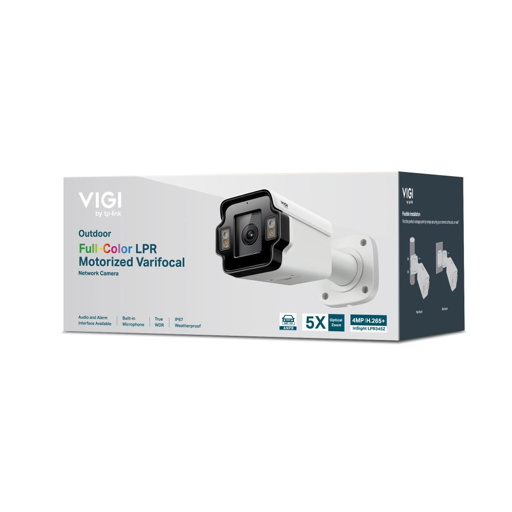 Camera de supraveghere IP bullet LPR VIGI InSight LPR345Z 4 MP Progressive Scan CMOS image sensor, Lens: 2.7 mm - 13.5 mm (Motorized Varifocal), Angle of view 29.6° to 102.0°, WDR 120 dB, 1 RJ45 10/10 [4]