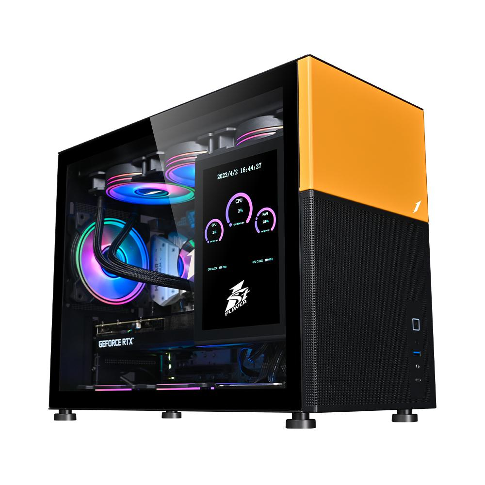 Carcasa 1STPLAYER Mi6-EV-BK, RGB, Mid Tower, Black [5]