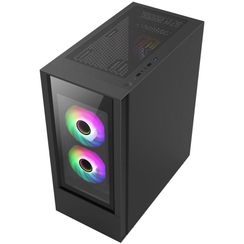 Carcasa ALPHAGEAR Tempest Glass ARGB, Mid Tower, Transparent [2]