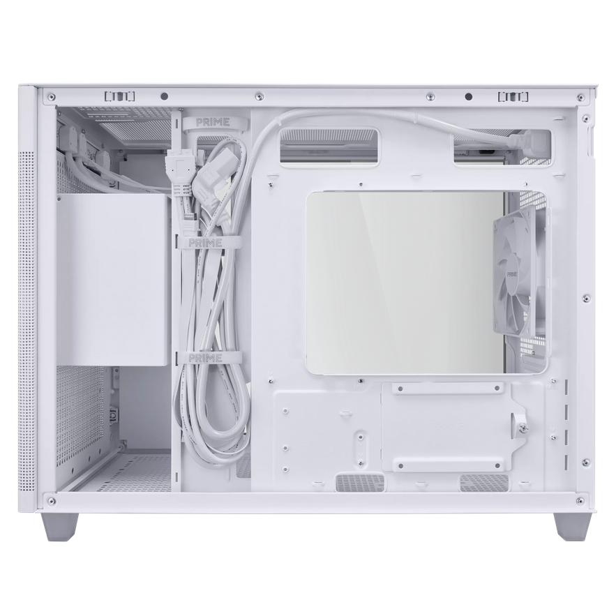 Carcasa ASUS AP201 PRIME CASE TG WHITE, Mini Tower, White [5]