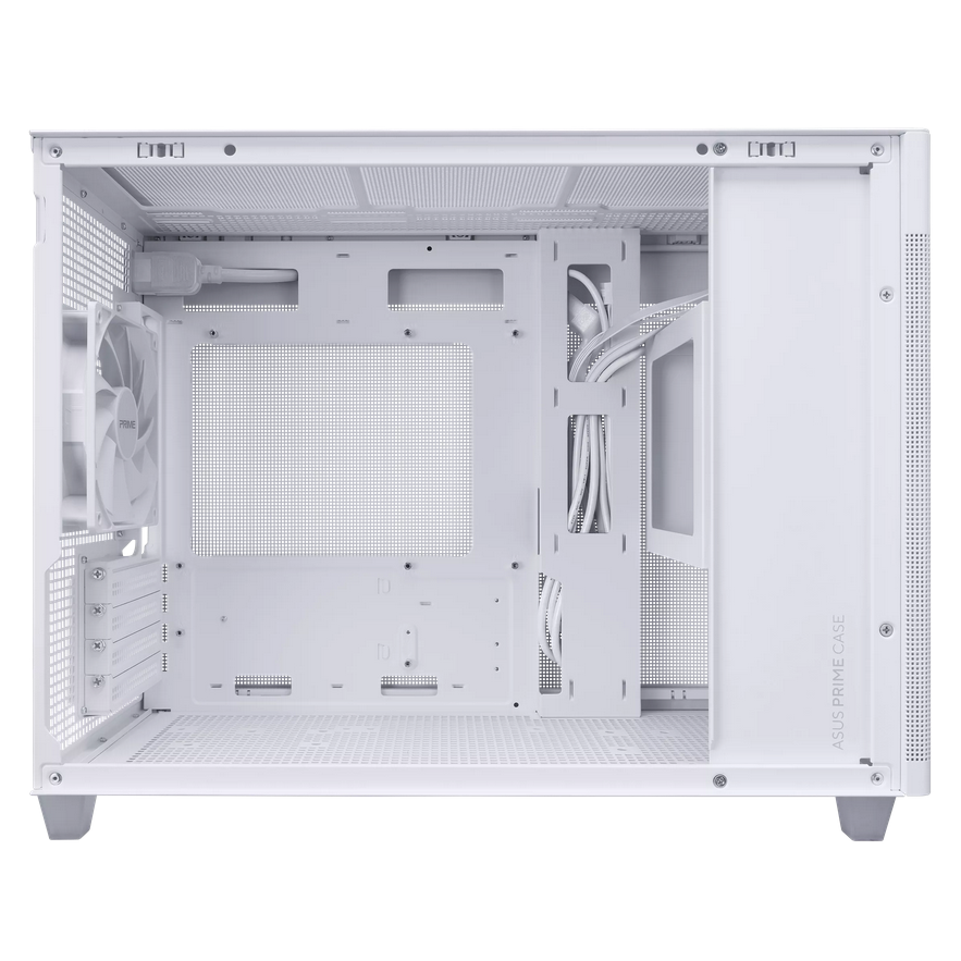Carcasa ASUS AP201 PRIME CASE TG WHITE, Mini Tower, White [3]