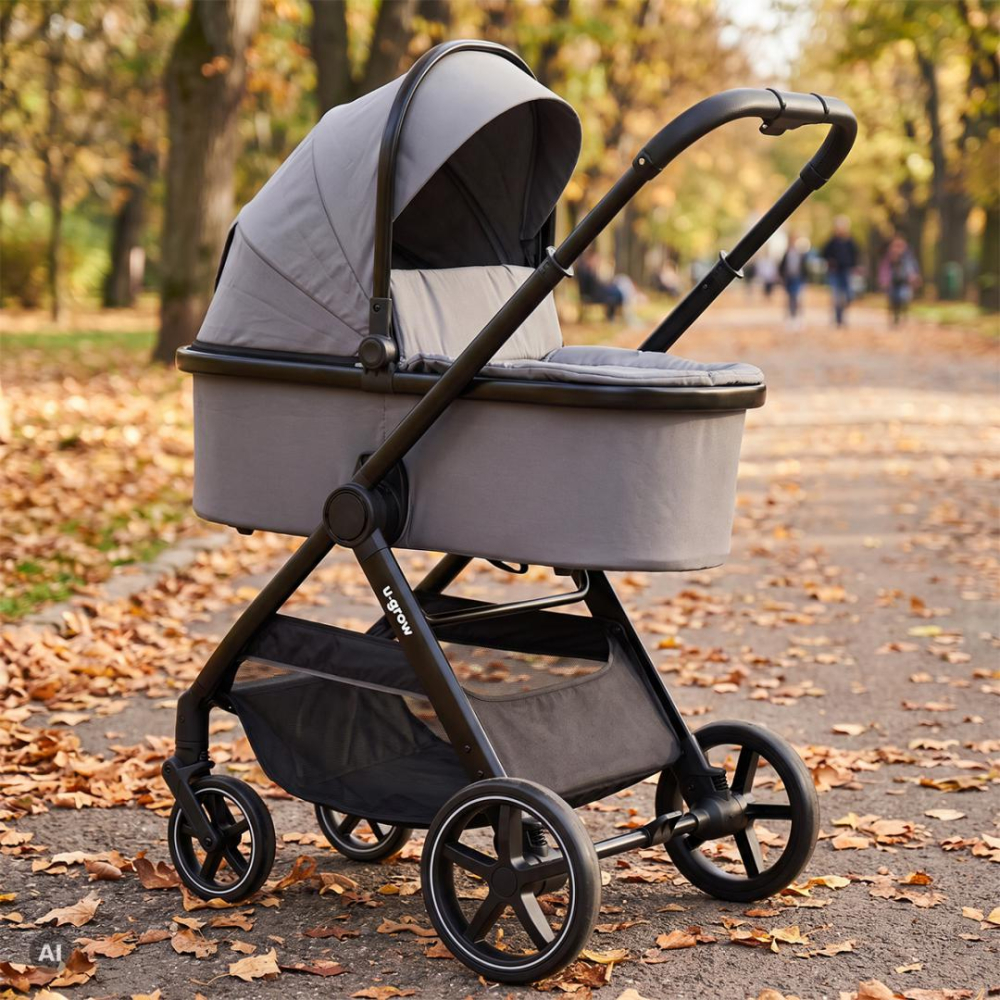 Carucior 2in1 SmartFold, dark grey, U-Grow [8]