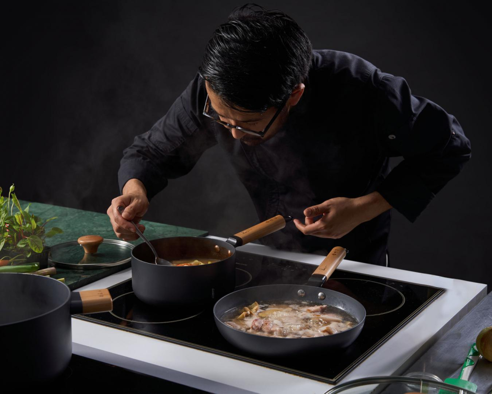 CASEROLA ALUMINIU + CAPAC 16X7.5CM, 1.4L, RIKITO WATANABE, SAMURAI GOURMET, COOKING BY HEINNER [8]