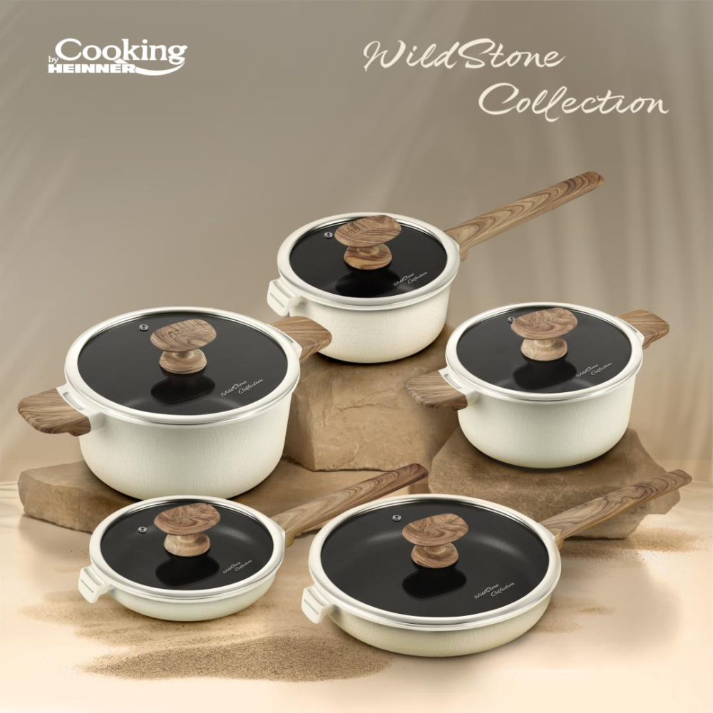 CASEROLA ALUMINIU+CAPAC 18x9 CM, WILD STONE, COOKING BY HEINNER [4]