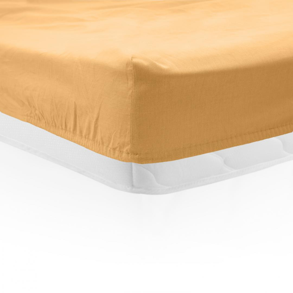 CEARCEAF PAT CU ELASTIC 90X200 CM GALBEN PAL [2]