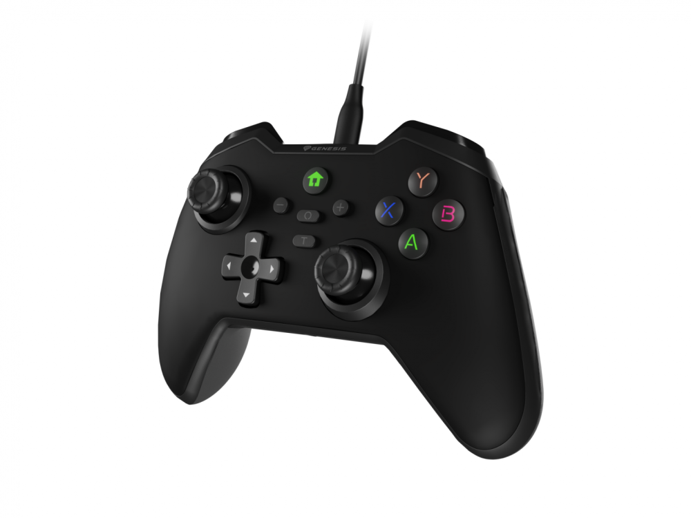 Controller cu fir Genesis Mangan 300, interfata USB, 19 butoane, negru [10]