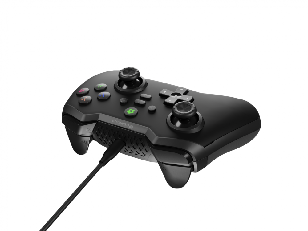 Controller cu fir Genesis Mangan 300, interfata USB, 19 butoane, negru [7]