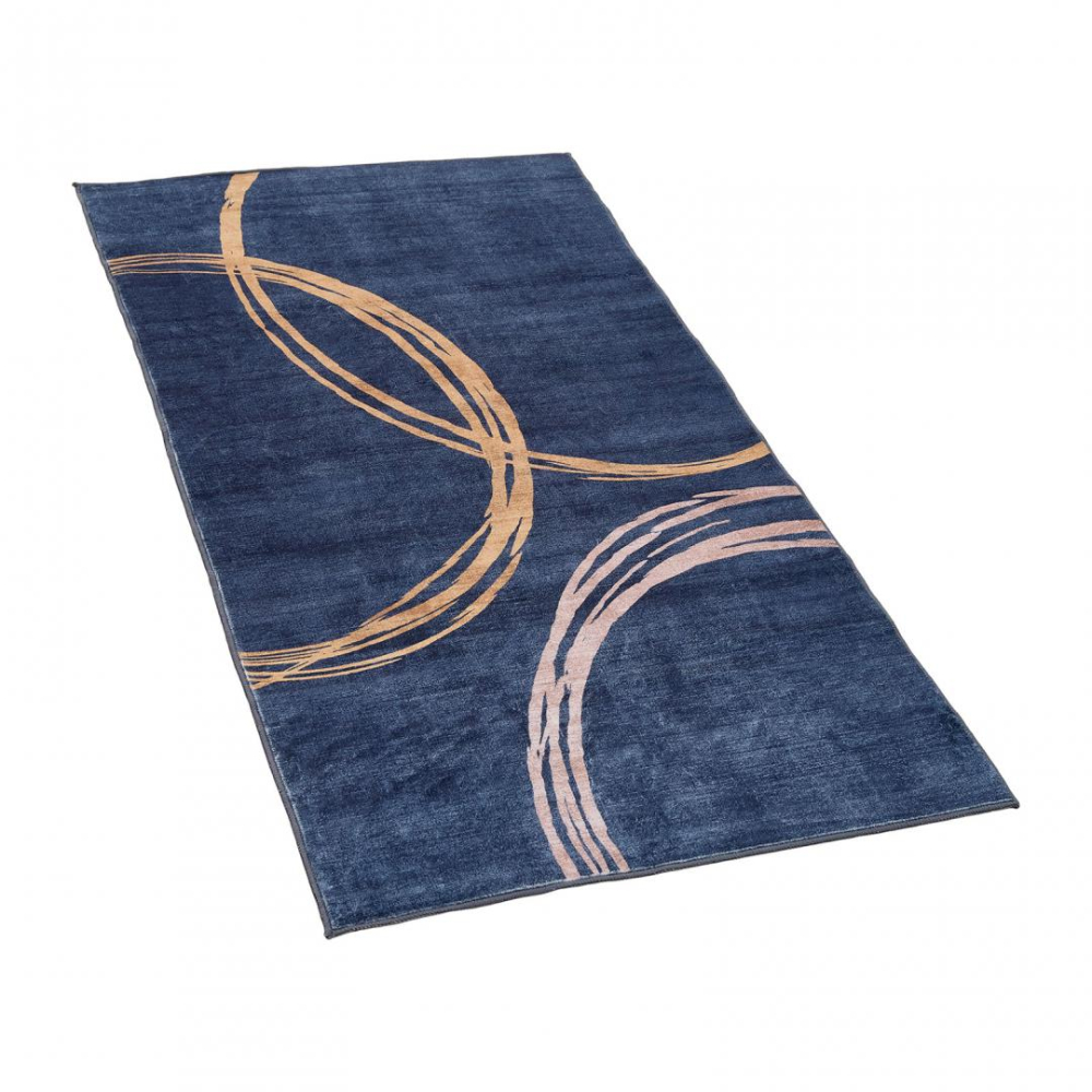 Covor printat, CIRCLE 70x140 cm, lavabil cu spate antialunecare, inaltime fir 3mm [3]
