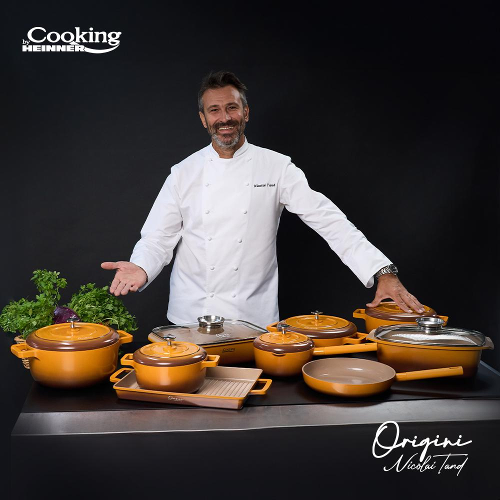 CRATITA ALUMINIU TURNAT + CAPAC 20x10 CM, 2.4L, NICOLAI TAND, ORIGINI, COOKING BY HEINNER [9]