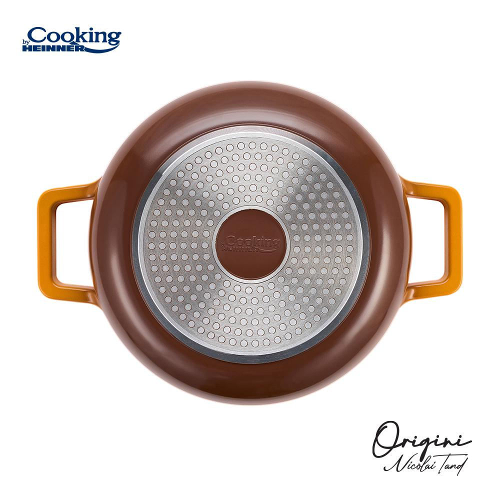 CRATITA ALUMINIU TURNAT + CAPAC 26x8 CM, 3.4L, NICOLAI TAND, ORIGINI, COOKING BY HEINNER [5]