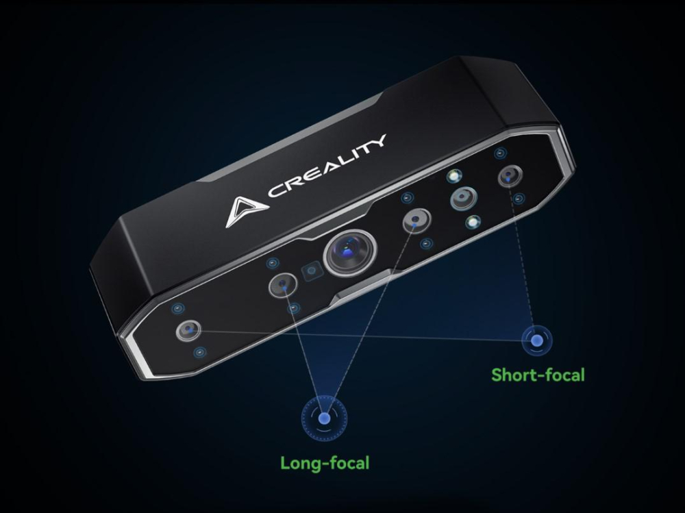 CREALITY 3D SCANNER CR-SCAN OTTER, Acuratete: pana la 0.02mm, Rezolutie 3D: 0.05-2mm, Viteza scanare:20fps, Alimentare: 5V 3A, Greutate: 390g, Color Mapping, IMU, Laser Clasa 1, Format iesire: OBJ/STL [6]