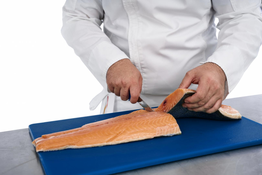 CUTIT DEZOSAT PROFESIONAL 18CM, ALBASTRU, CHEF LINE, COOKING BY HEINNER [6]