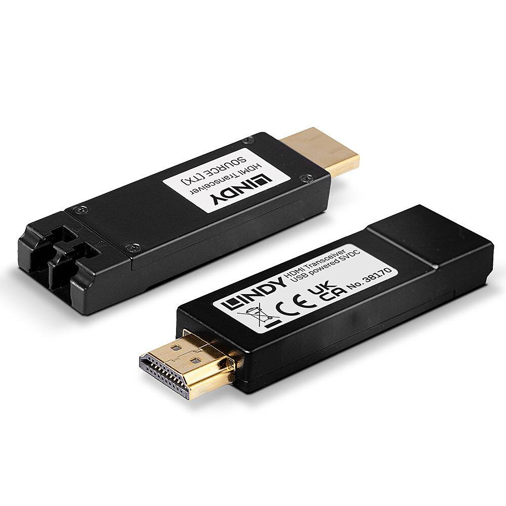 Extender Lindy fibra optica, distanta maxima 300m, latime de banda suportata 10.2Gbps, rezolutie maxima 3840x2160@60Hz 4:2:0 8bit, negru [4]