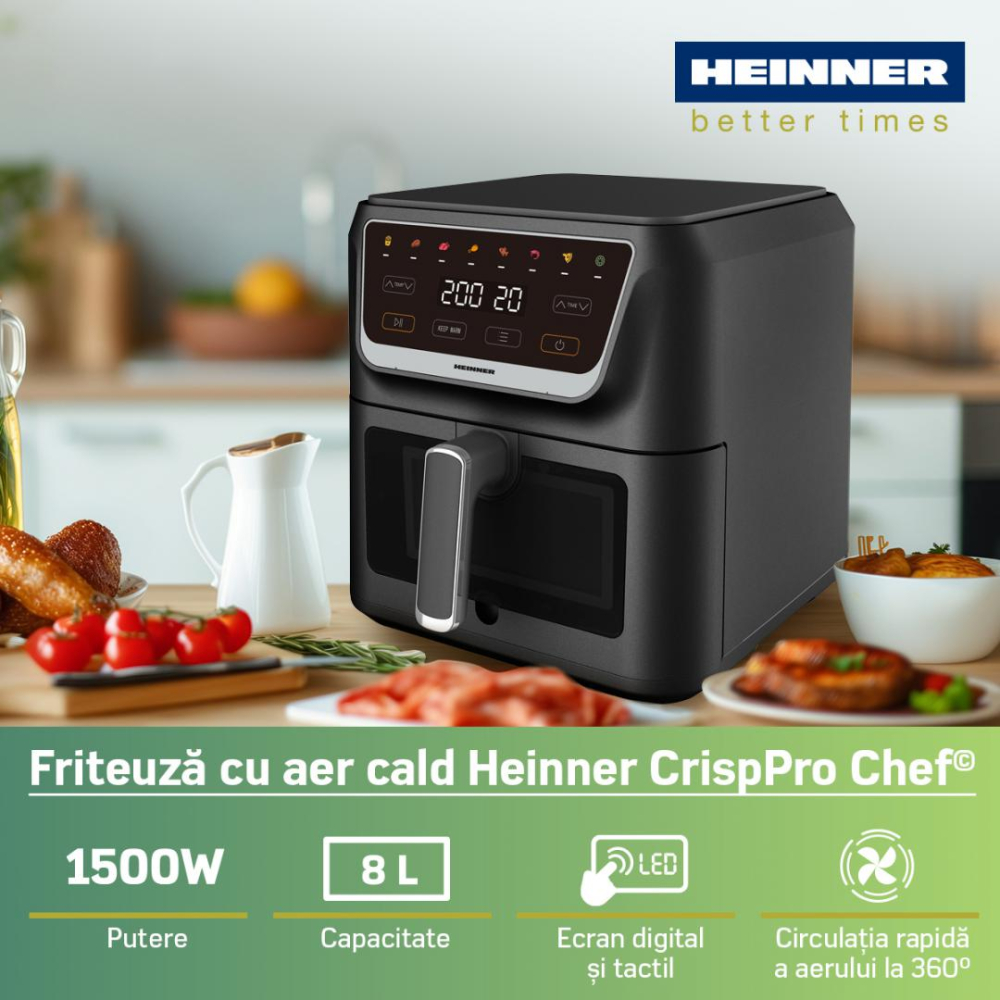 FRITEUZA CU AER CALD HEINNER CRISPPRO CHEF HAF-H8BK1700 [4]