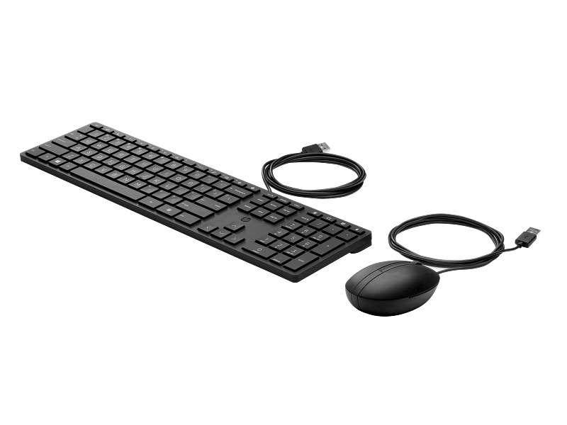 Kit wired tastatura si mouse HP 320MK, taste numerice, negru [2]