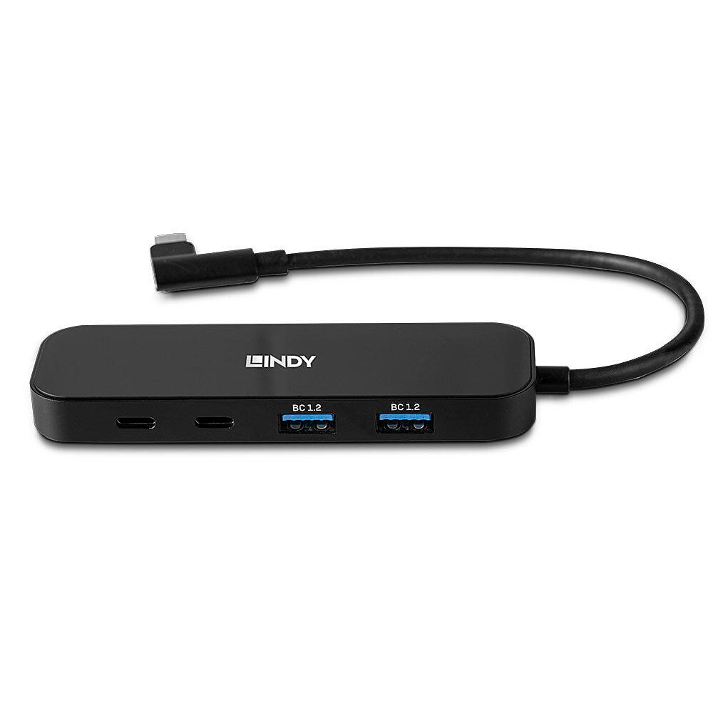 Hub USB LINDY 4 Port USB 3.2 Gen 2 Hub, USB-C, 4 porturi, Negru [2]