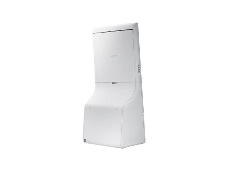 Kiosk interactiv Samsung KM24A, include imprimanta si cititor de cod QR/barcode (display + connection box); nu include POS; se poate instala pe stand optional [4]