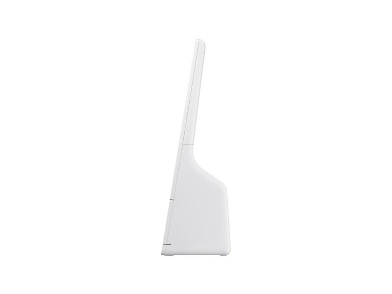 Kiosk interactiv Samsung KM24A, include imprimanta si cititor de cod QR/barcode (display + connection box); nu include POS; se poate instala pe stand optional [3]
