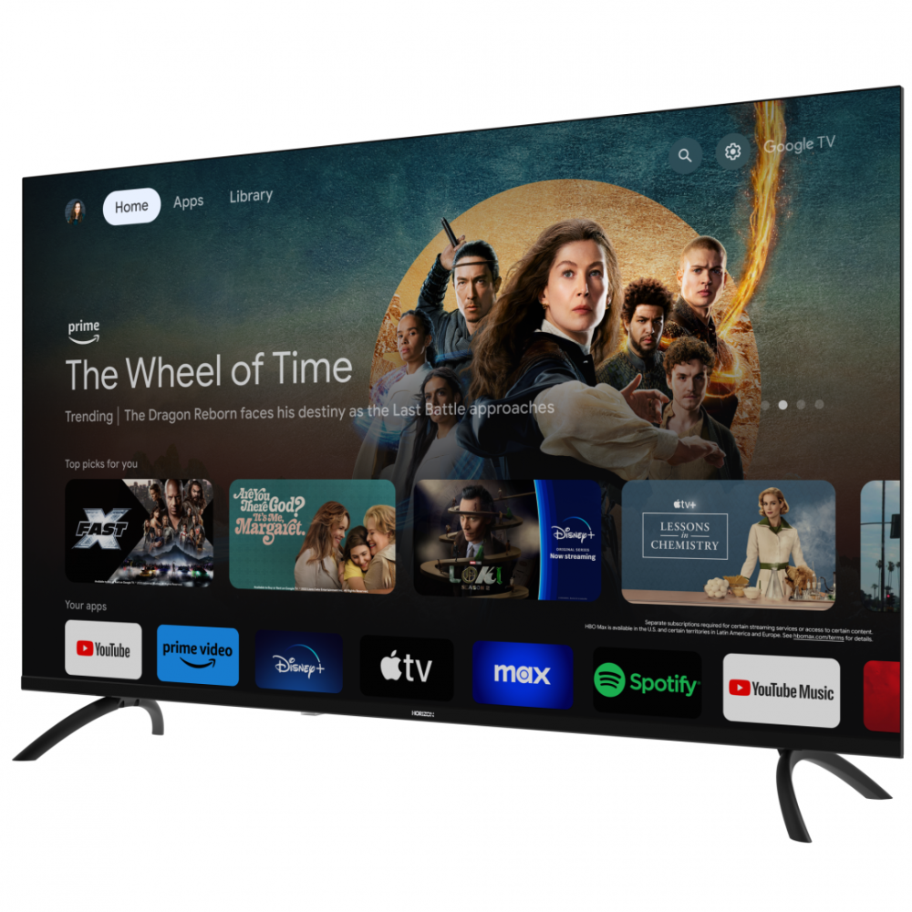 LED TV HORIZON 40HL7590F/D, 40" D-LED, FHD (1080p), CME 200Hz, DVB- S2/T2/C, Contrast 3000:1, 300 cd/m2, Google TV, Google Cast + Google Assistant + BT5.0, 1x LAN (RJ45), 1x CI+, 3x HDMI (v1.4), 2x US [3]
