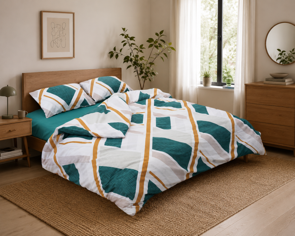 Lenjerie kingsize, bumbac,132 TC, Noris [3]
