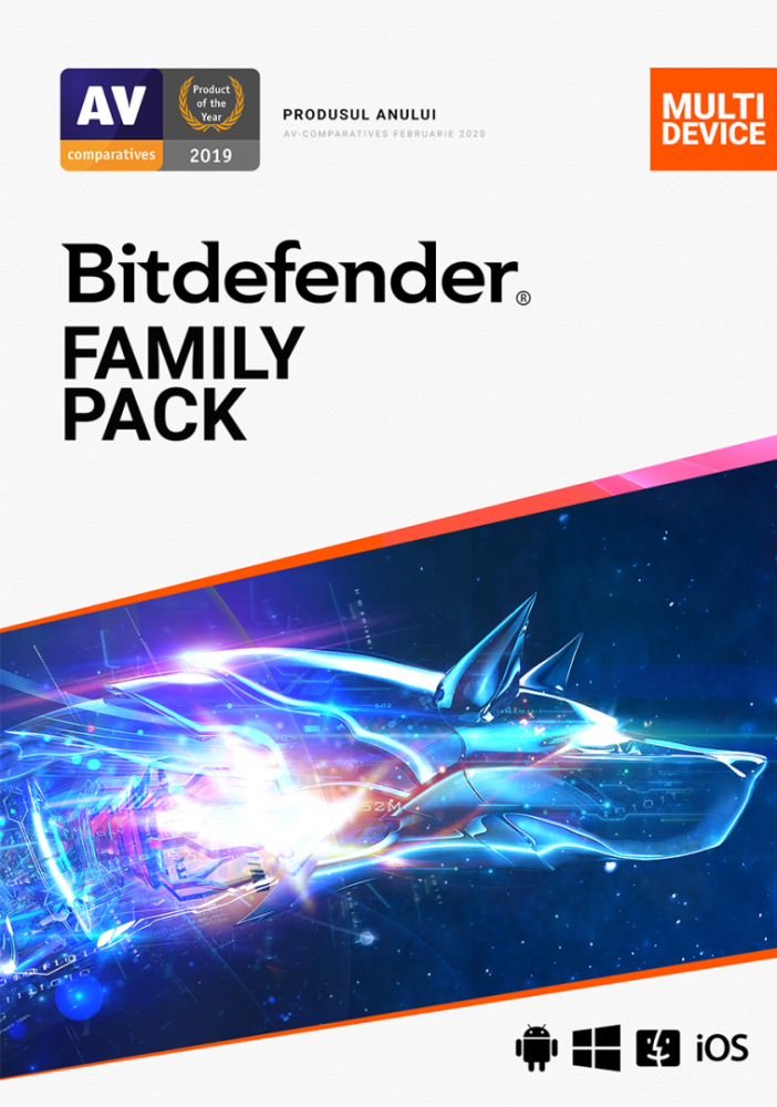 Licenta retail Bitdefender Family Pack - protectie anti-malwarecompleta pentru toata familia, disponibila pentru Windows, macOS, iOS si Android, valabila pentru 1 an, 15 dispozitive, new. [2]