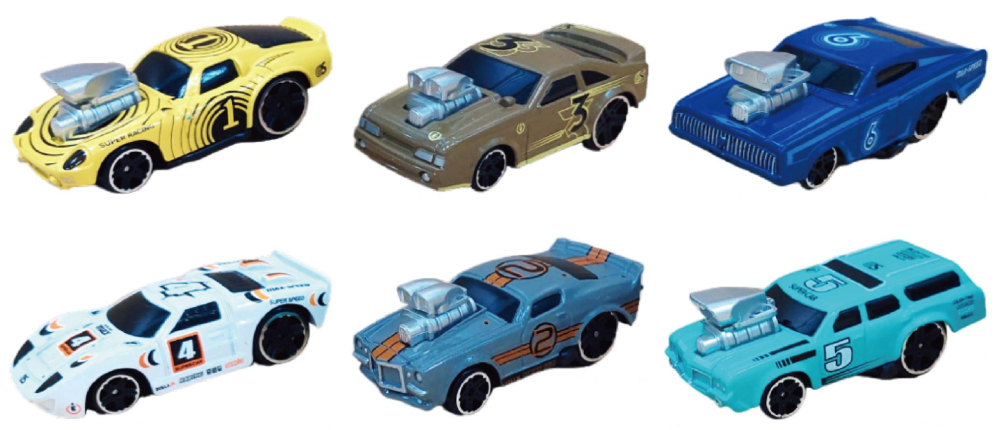 MACHETA DIE CAST, MASINI DE CURSE DELUXE, SCARA 1/64, 7.5CM, DIVERSE MODELE SI CULORI- ROSU, VERDE, PORTOCALIU, NEGRU, BLEU, VERDE INCHIS, GALBEN, MARO, ALBASTRU INCHIS, ALBASTRU DESCHIS, BLEU [2]
