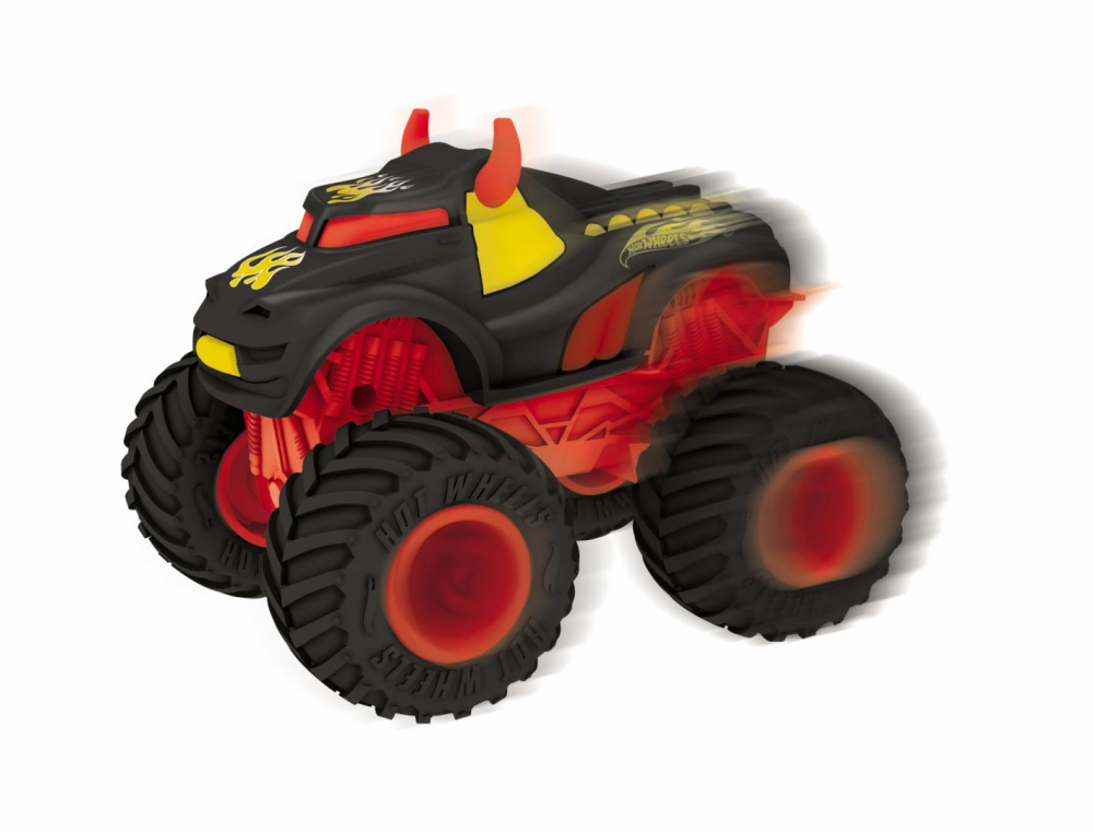 MASINA CU LUMINI SI SUNETE, REV TREDZ ROSU, HOT WHEELS [3]
