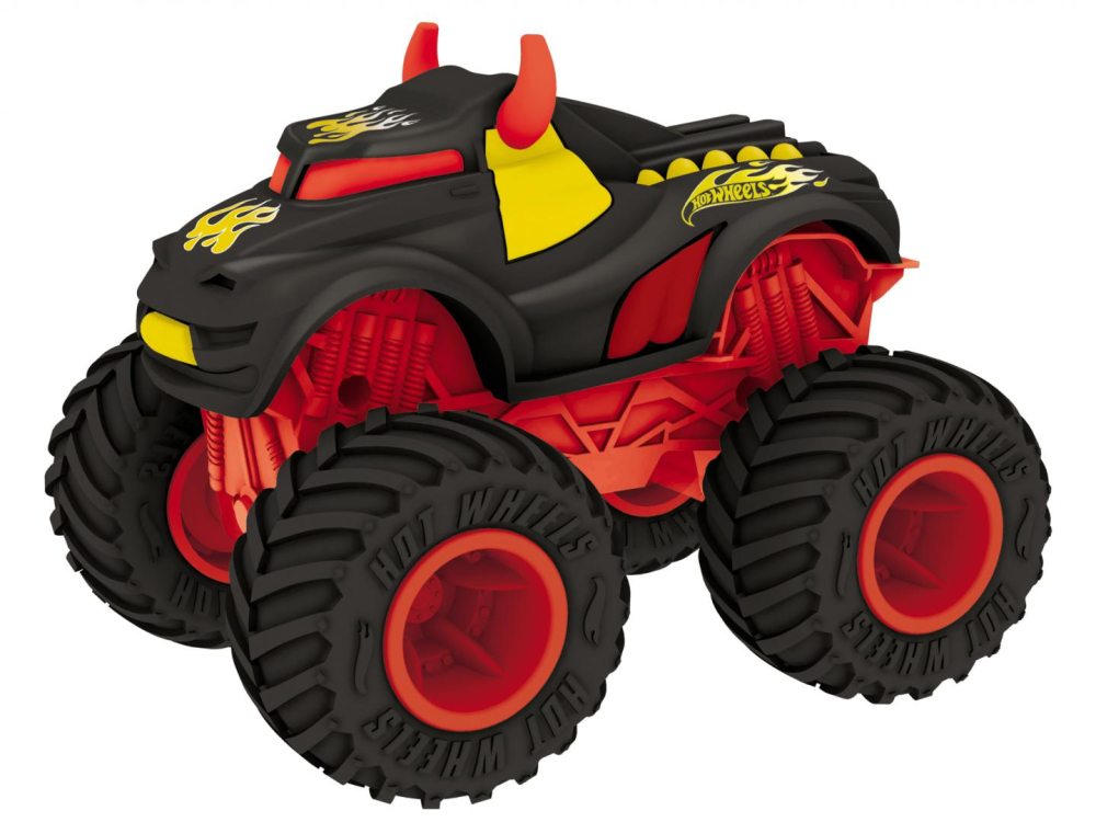 MASINA CU LUMINI SI SUNETE, REV TREDZ ROSU, HOT WHEELS [2]