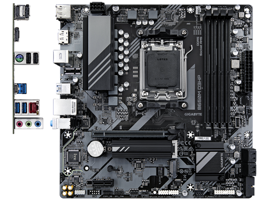 Placa de baza Gigabyte B650M D3HP, Socket AM5, DDR5, Micro-ATX [2]