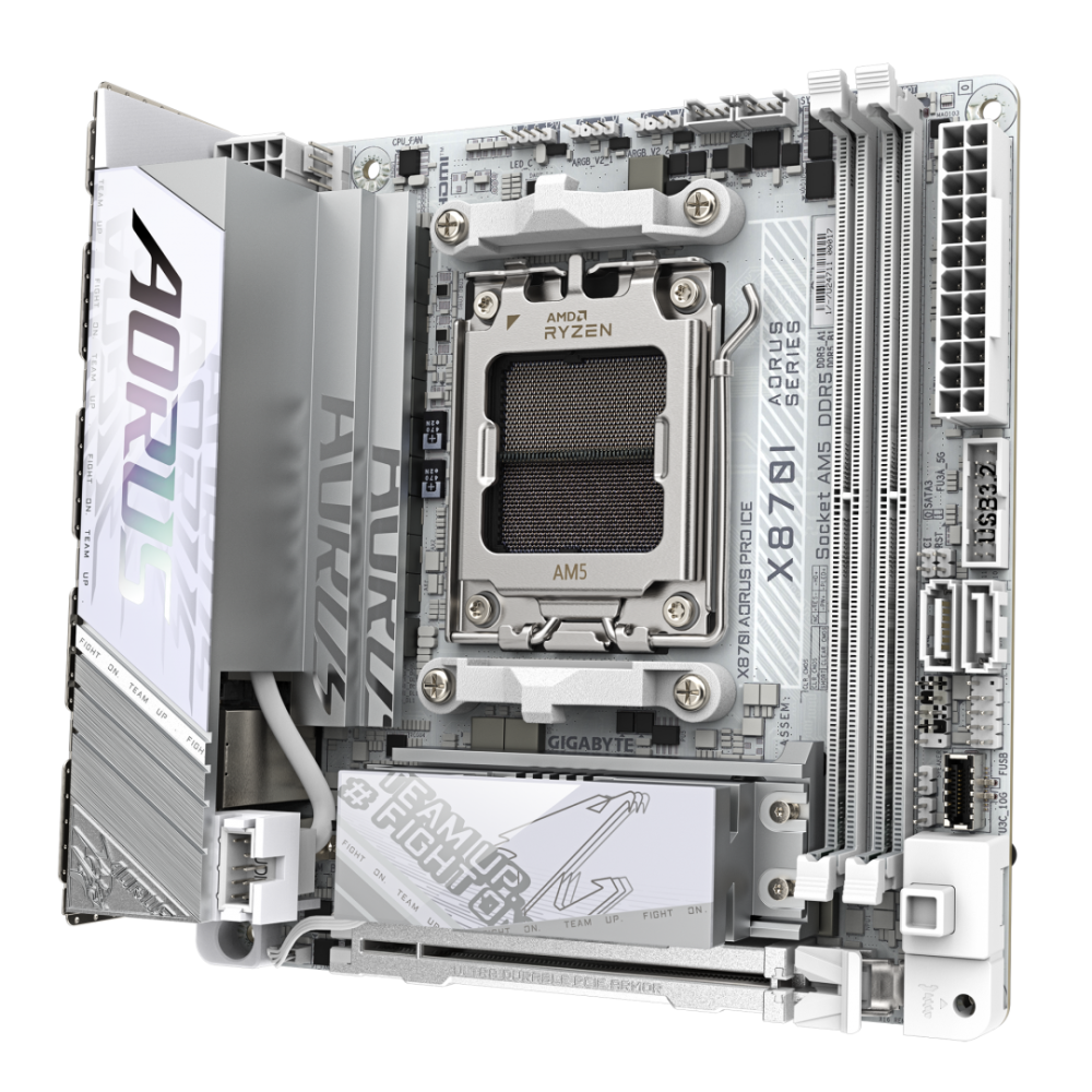 Placa de baza Gigabyte X870I AORUS PRO ICE, Socket AM5, DDR5, Mini-ITX [3]