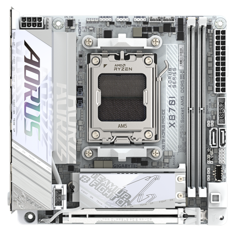 Placa de baza Gigabyte X870I AORUS PRO ICE, Socket AM5, DDR5, Mini-ITX [4]