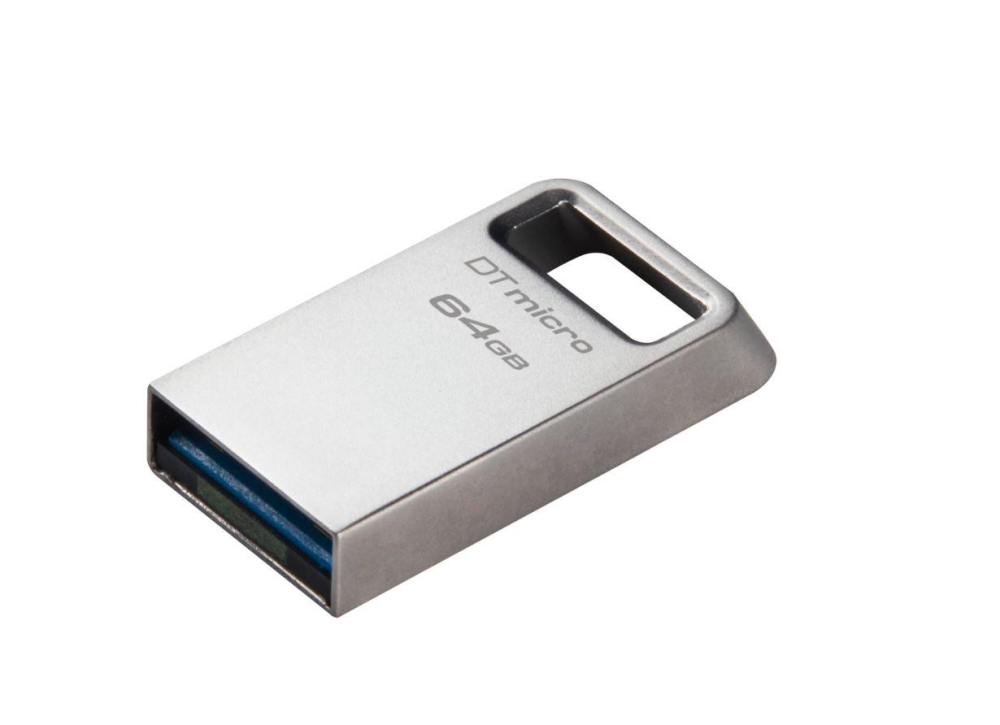 Memorie USB Kingston DataTraveler Micro 64 GB, USB 3.2, Argintiu [2]