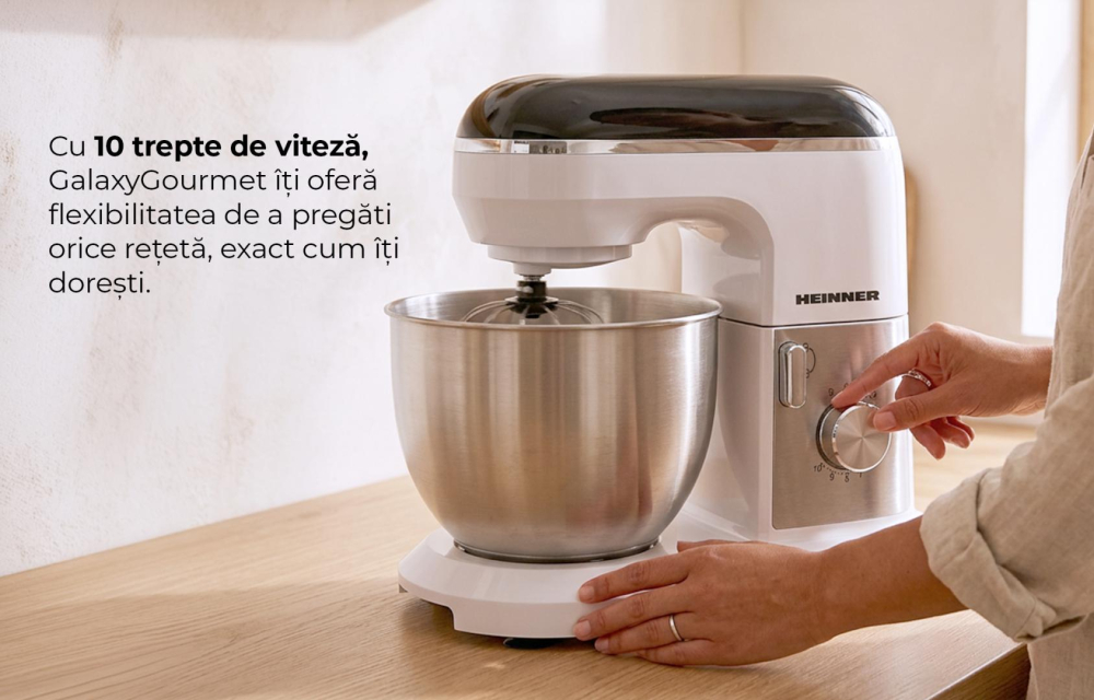Mixer planetar Heinner GalaxyGourmet HPM-1010WHBK [5]
