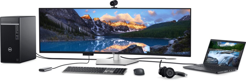 Monitor Commercial DELL UltraSharp U4924DW, 49", 5120 x 1440 pixeli, Black Silver, 3 ani Garantie [6]