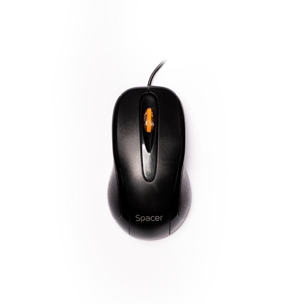 Mouse Spacer SPMO-F01, 1000 dpi, Negru [2]