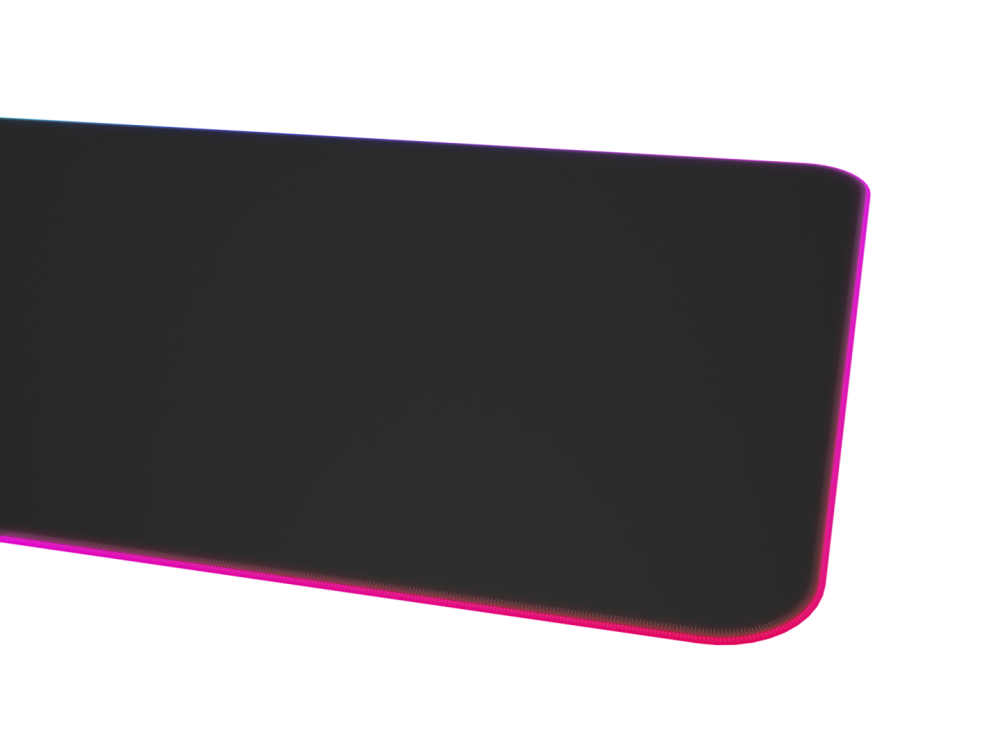 Mousepad Genesis Boron 500 XXL, iluminare RGB, material cauciuc + textil, dimensiuni 800x400x4 mm, negru [3]