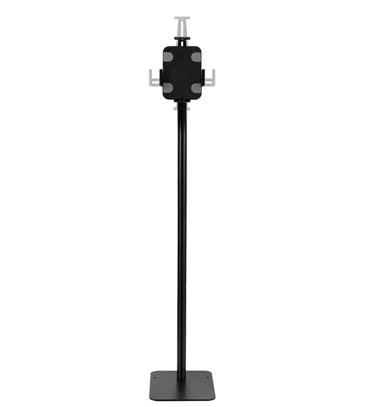 Neomounts by Newstar FL15-625BL1 tablet floor stand General Min. screen size* : 7,9 inch Max. screen size* : 11 inch Max. weight : 1 kg Screens : 1 Functionality Type : Tilt, Rotate Tilt (degrees) : + [2]