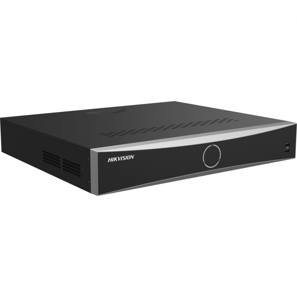 NVR Hikvision 32 canale AcuSearch DS-7732NXI-K4(E); Enable AI by NVR: 16-ch@1080p (2 MP, 30 fps) / Disable AI by NVR: 20-ch@1080p (2 MP, 30 fps), H.265, H.265+, H.264, H.264+, iesiri: HDMI (4K)/VGA in [3]