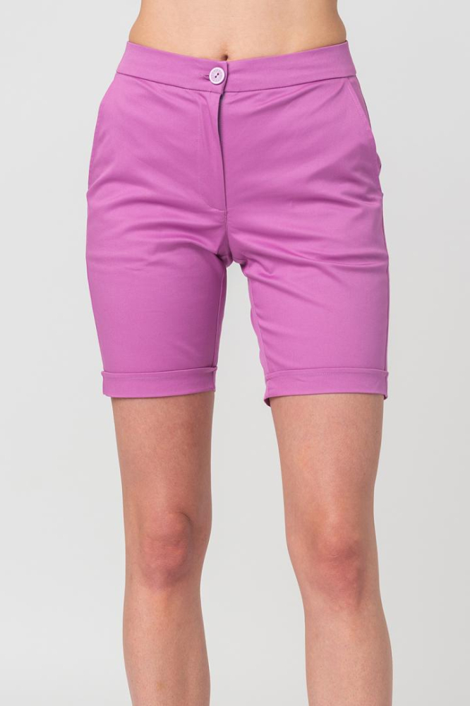 PANTALONI SCURT CASUAL FEMEI LILA M [5]