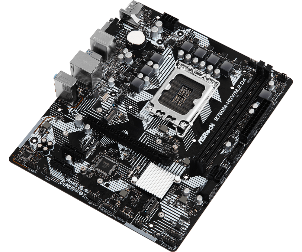 Placa de baza ASRock B760M-HDV/M.2 D4, LGA 1700, DDR4, Micro-ATX [3]