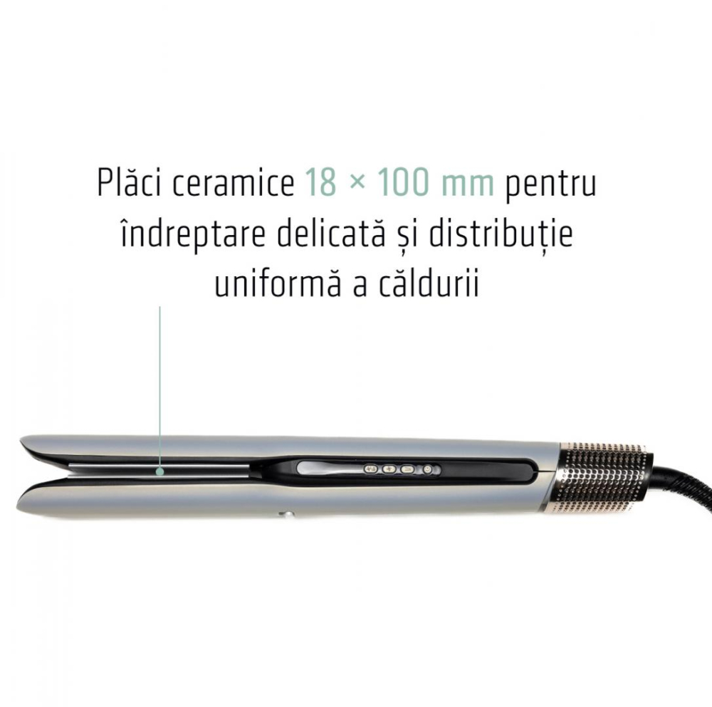 PLACA DE INDREPTAT PARUL CU AER CALD PROFESIONALA HEINNER HHS-Y2IN1BLDC-WH [10]