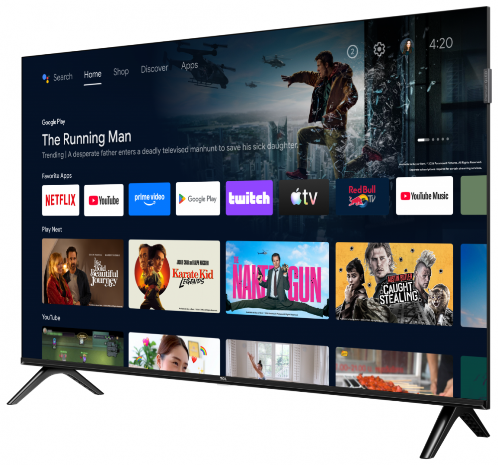 Televizor TCL QLED 32S5L, 80 cm, Smart Android TV, Full HD, Clasa F (Model 2026) [2]