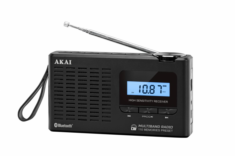 Radio cu ceas Akai APR-600 cu baterii 3x AAA, bluetooth 5.0, 0.8W, negru [5]