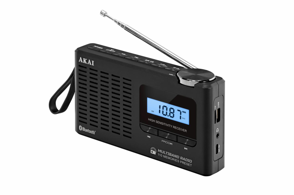 Radio cu ceas Akai APR-600 cu baterii 3x AAA, bluetooth 5.0, 0.8W, negru [7]