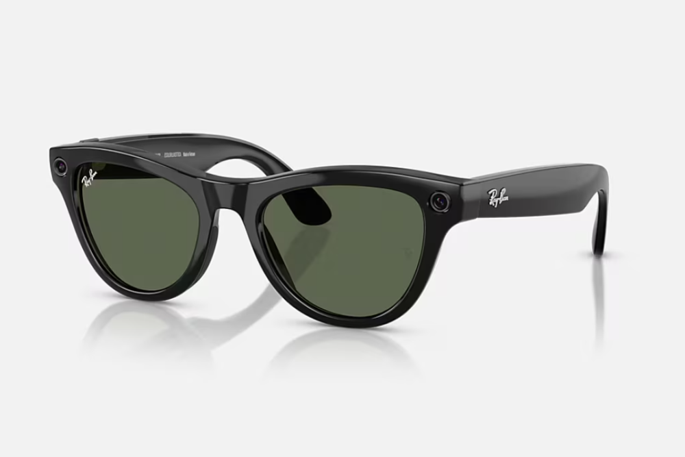 Ray-Ban Meta Skyler Gen 1 High Bridge Fit Shiny Black G-15 Green 52-20 [4]